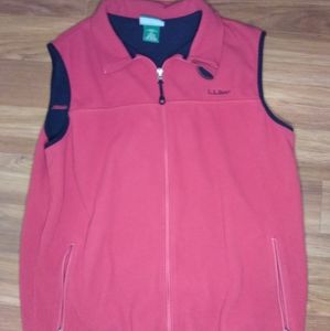 Mens Large L.L. Bean Red Vest